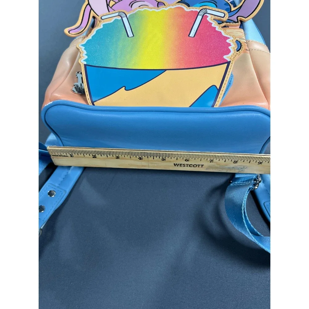 Loungefly Disney Lilo & Stitch Angel Shave‎ Ice Mini Backpack Blue Orange Sunset